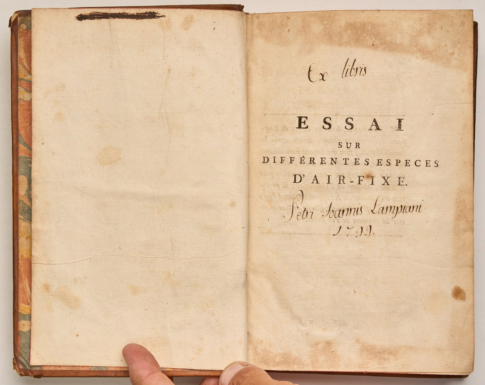 SIGAUD DE LA FOND, Joseph-Aignan (ROULAND, N.): Essai sur Différentes Especes d’Air-Fixe ou de Gas, pour servir de suite & de supplement aux Élémens de Physique du meme Auteur… Nouvelle Édition, Revue et Augmenté