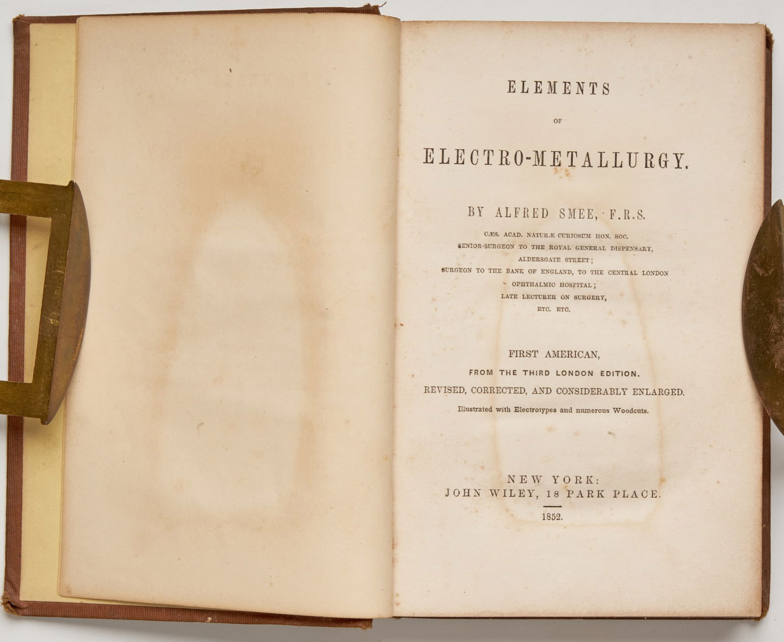 SMEE, Alfred, F.R.S. (1 of 6)