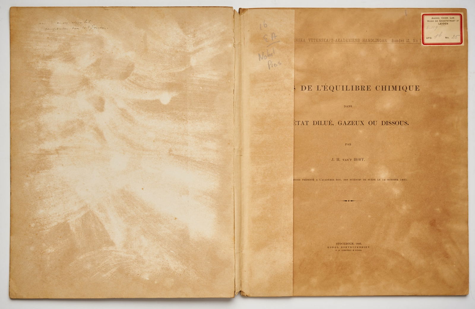 VAN’T HOFF, Jacobus Henricus (1 of 7)