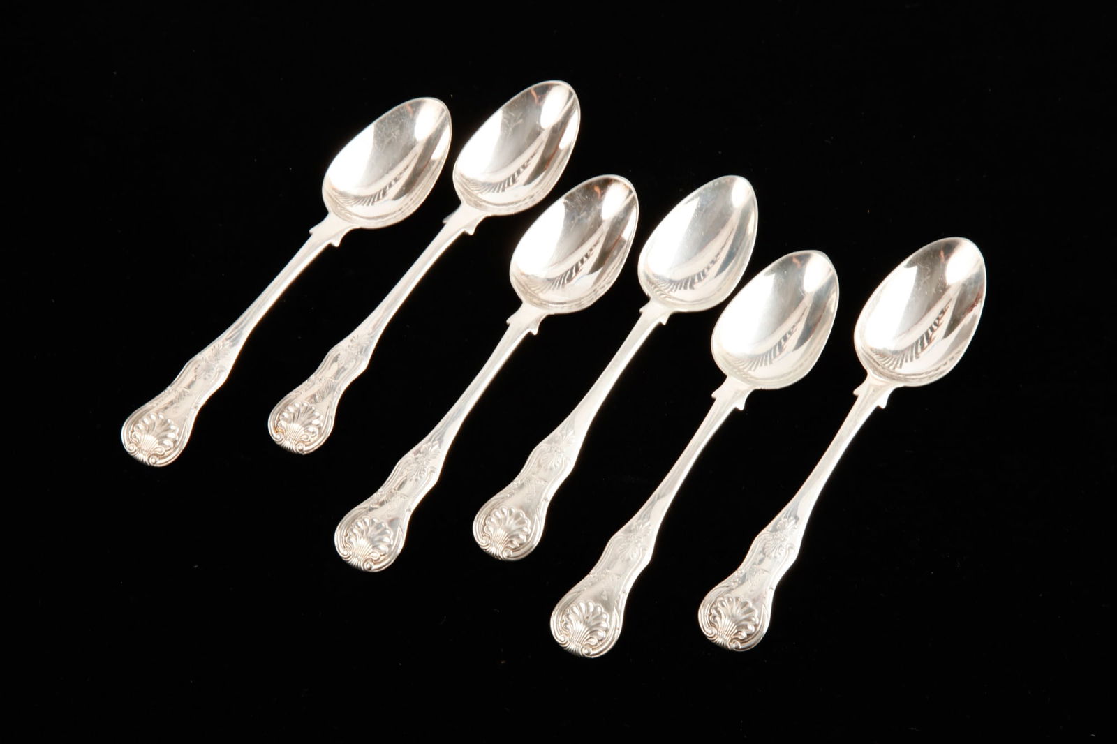 (6) DAVID CRICHTON RATE STERLING DESSERT SPOONS (1 of 5)