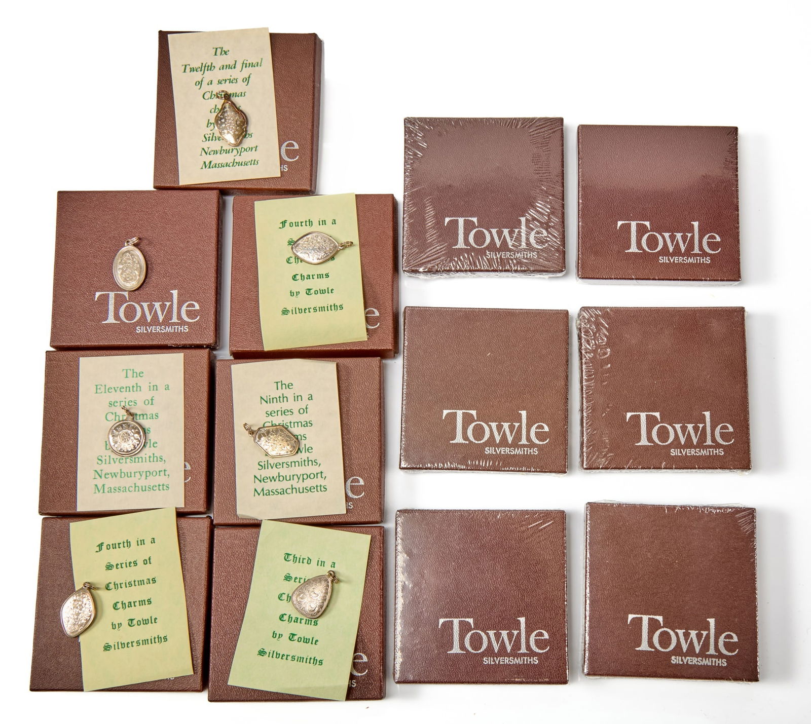 (13) TOWLE SILVERSMITHS STERLING SILVER CHARMS (1 of 5)