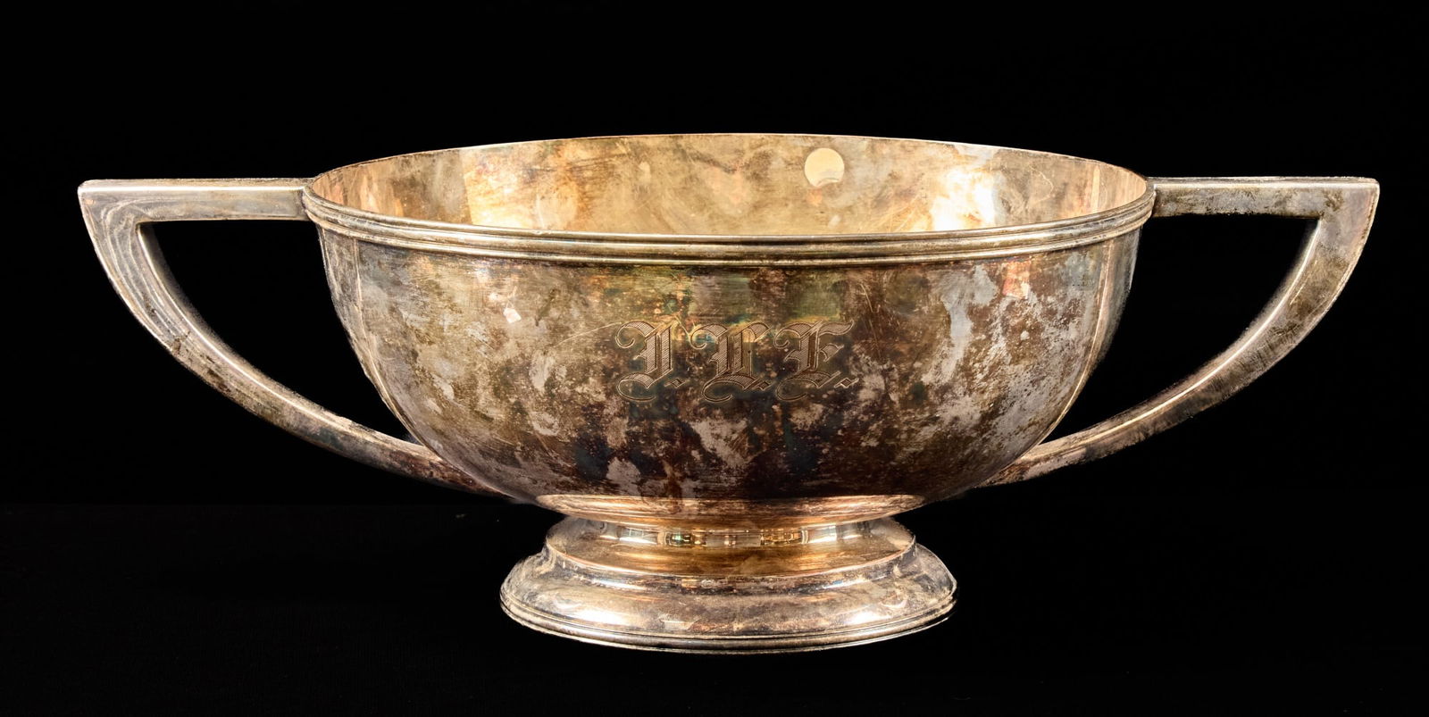 IMPRESSIVE ART DECO SILVER PLATED PUNCH BOWL (1 of 6)