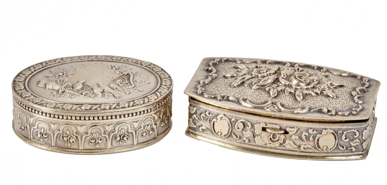 (2) GERMAN STERLING SILVER PILL BOXES (1 of 6)