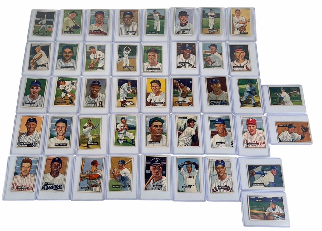 COLLECTION OF 1951 BOWMAN GUM BASEBALL CARDS (1 of 17)