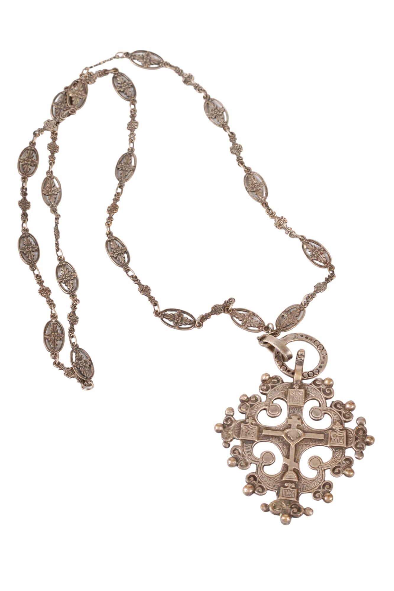 G. CINI STERLING SILVER CROSS / PERUZZI ITALY (1 of 10)