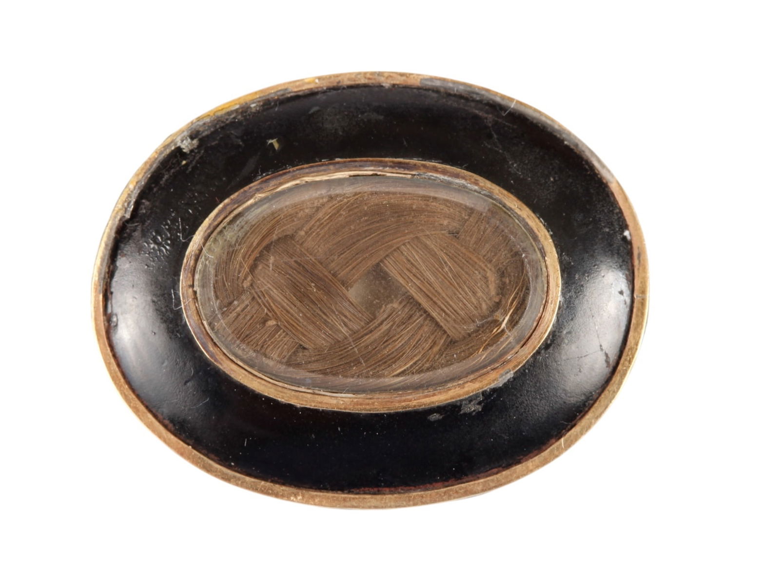 VICTORIAN "MY BROTHER" 14k GOLD MOURNING BROOCH (1 of 10)