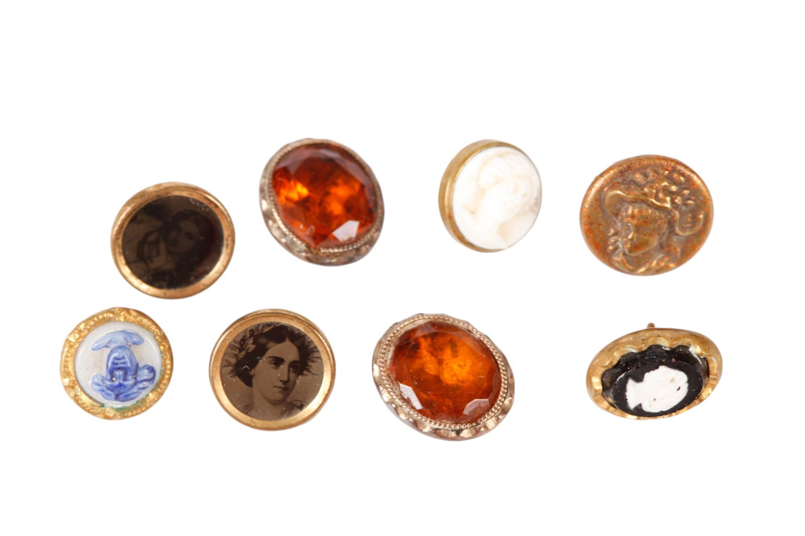 COLLECTION OF VICTORIAN JENNY LIND BUTTONS (1 of 7)