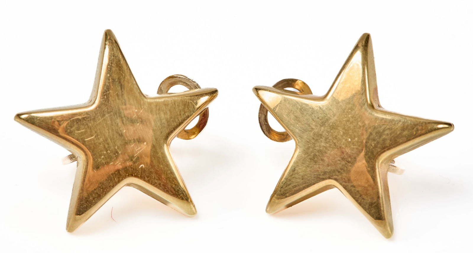 PAIR 18K GOLD VARESIAN STAR FORM EARRINGS (1 of 6)