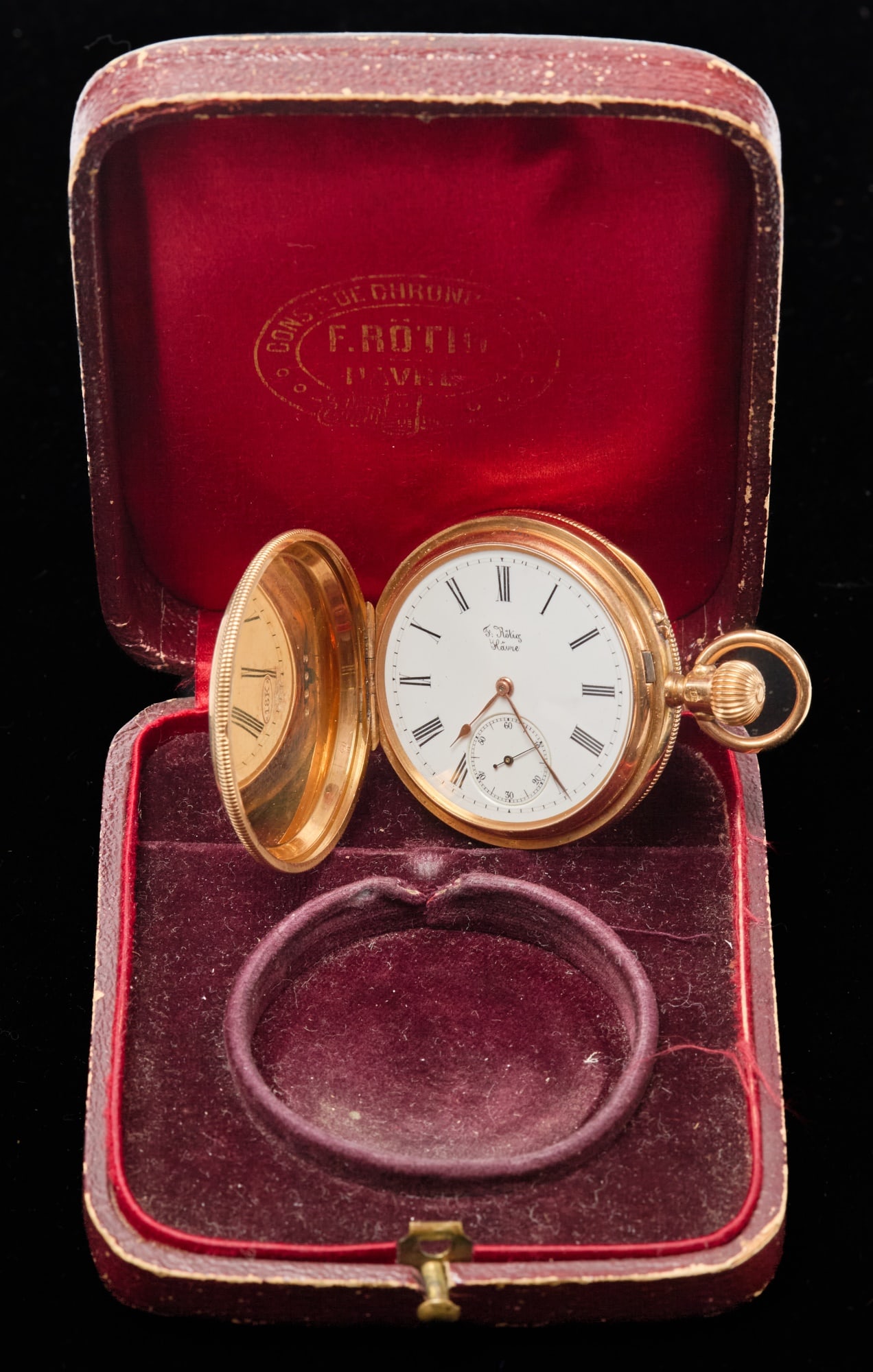 F. ROTIG LE HAVRE 18k GOLD LADIES POCKET WATCH (1 of 9)