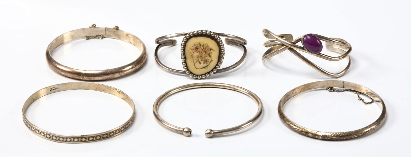 (6) STERLING SILVER BRACELETS (1 of 11)