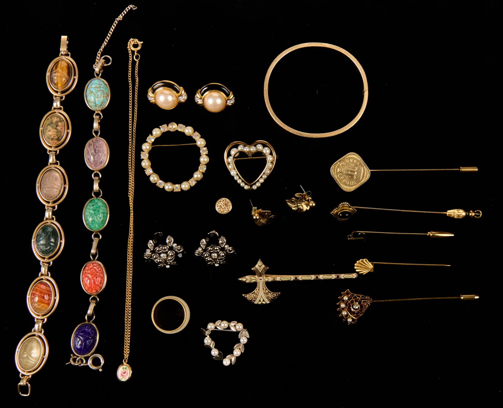 GROUPING of GOLD FILLED and COSTUME JEWELRY (1 of 4)