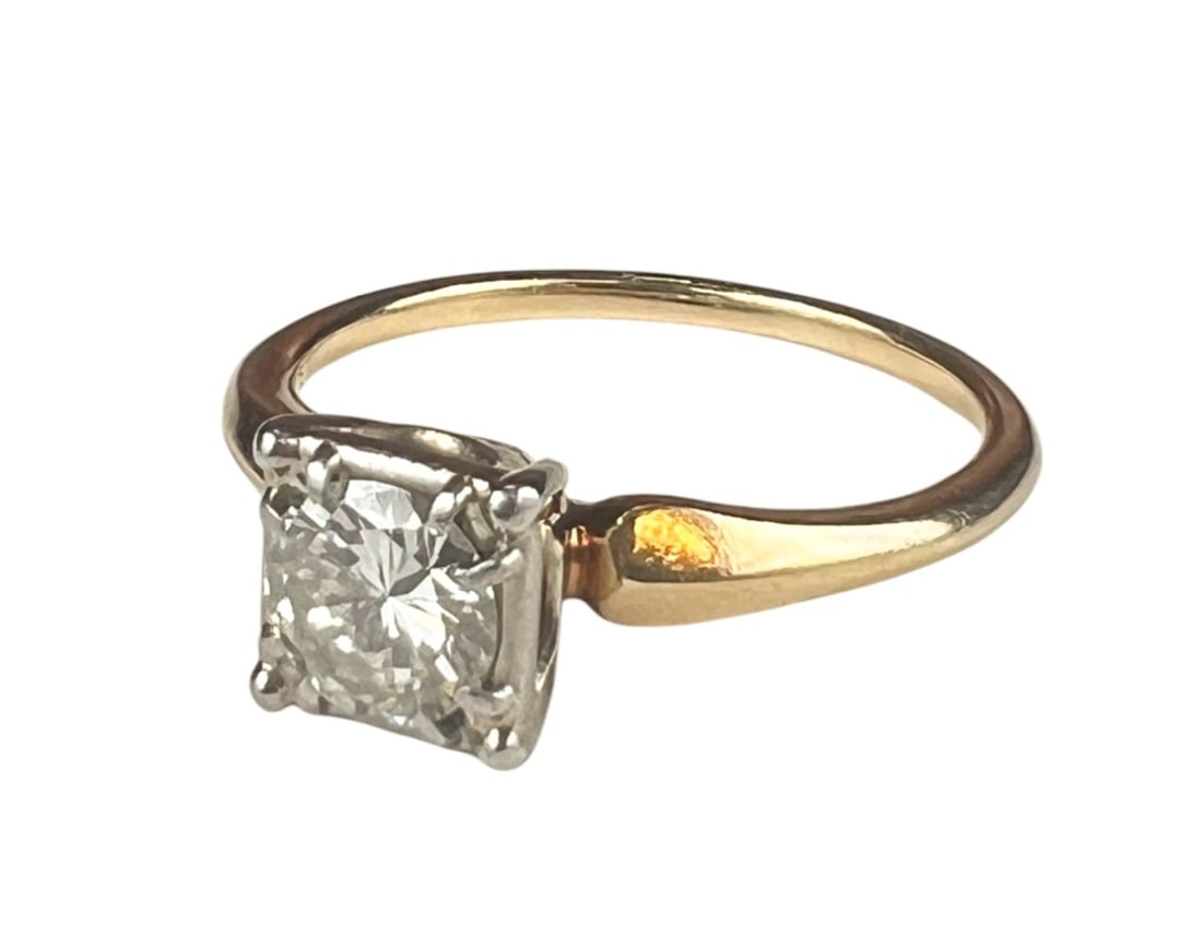 14k GOLD SOLITAIRE DIAMOND ENGAGEMENT RING (1 of 6)