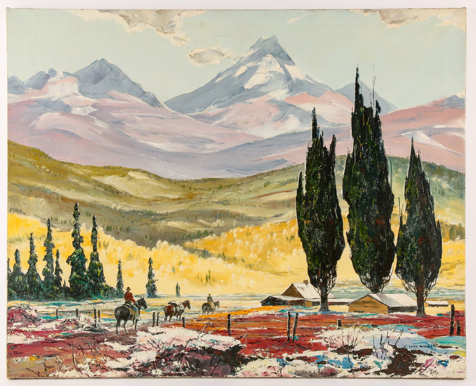 CARL IVAR GILBERT (1882-1959) "Near the Ranch" (1 of 11)