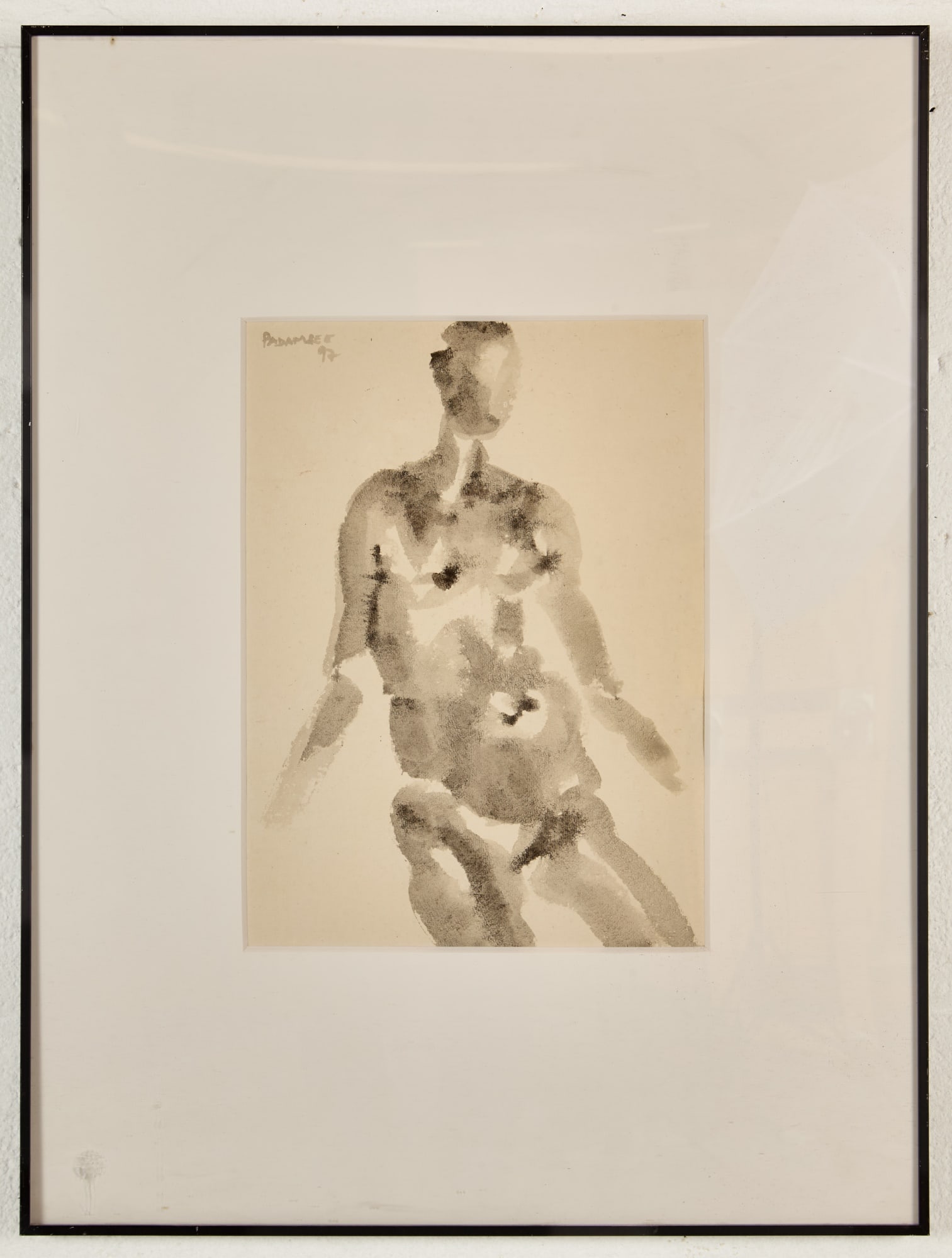 AKBAR PADAMSEE (Far East Indian, 1928-2020): Abstract Nude Watercolor 5 x 10 ½ inches Artist Background: An Indian artist and painter, considered one of the pioneers in modern Indian painting along with S.H. Raza, F.N. Souza and M.F. Husain