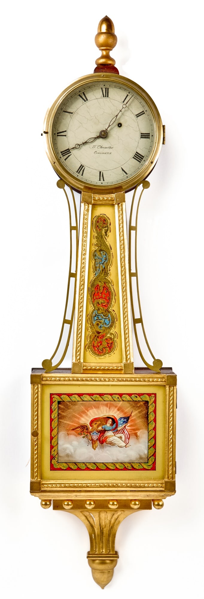 TIMOTHY CHANDLER (CONCORD, NH) BANJO CLOCK (1 of 7)