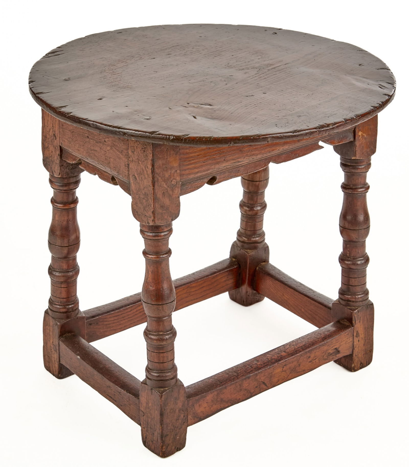(18th c) ENGLISH JACOBEAN STYLE JOINT TABLE (1 of 8)