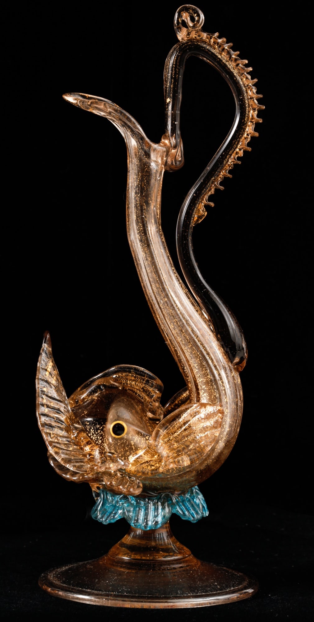 MINIATURE MURANO GLASS DOLPHIN-FORM EWER (1 of 18)