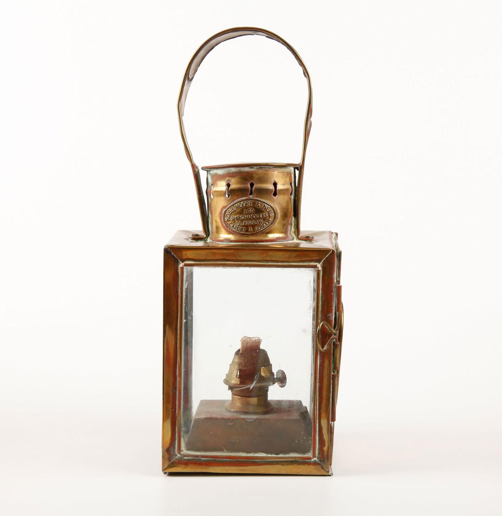 ROBB, MOORE & NEILL BRASS SHIP LANTERN (1 of 6)