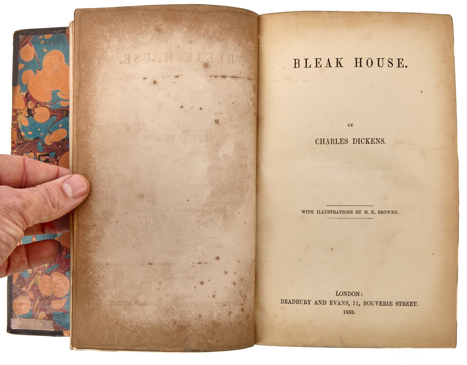 RARE FIRST EDITION "BLEAK HOUSE" by CHAS. DICKENS (1 of 8)