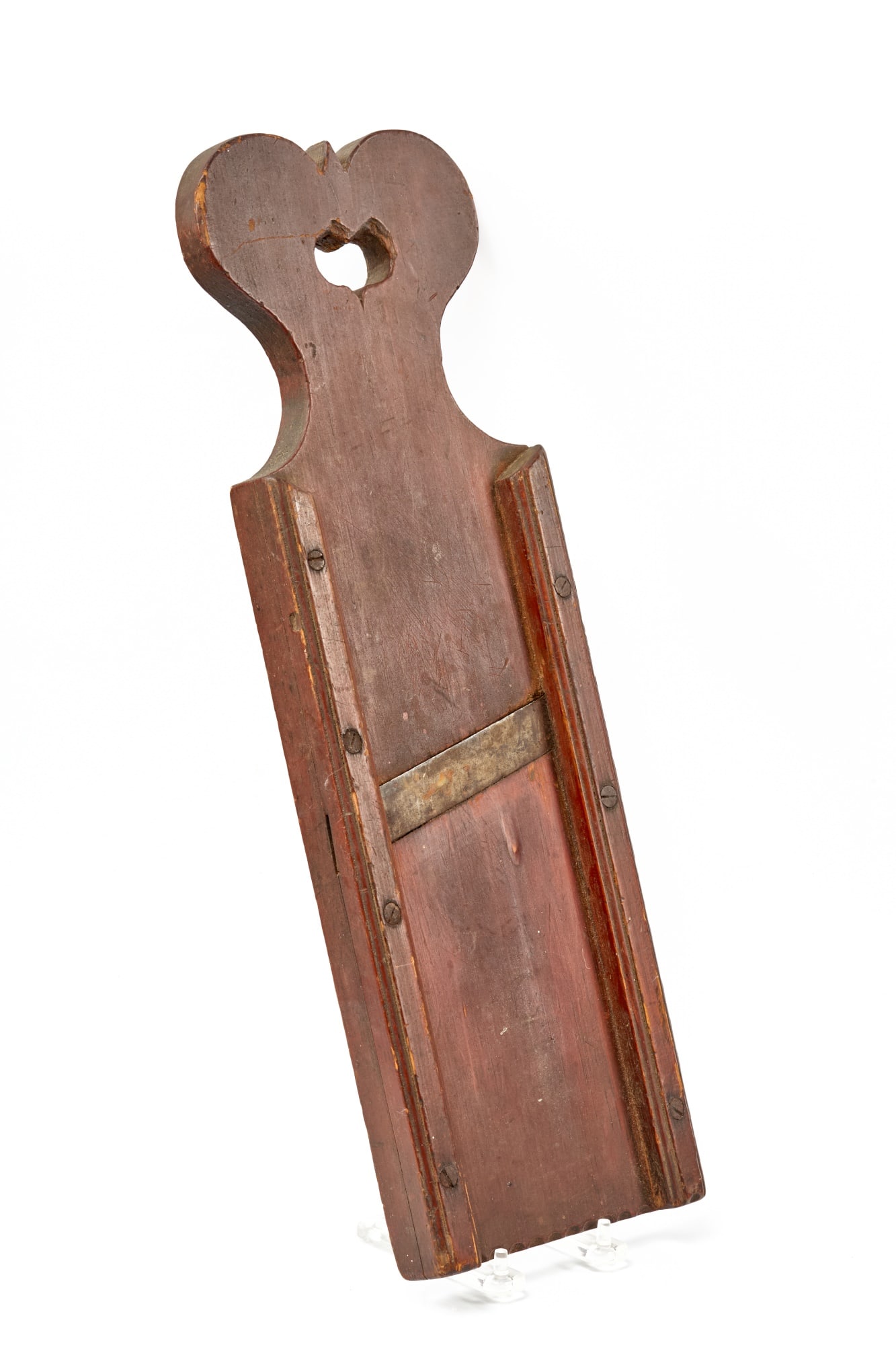 (19th c) PENNSYLVANIA SLAW CUTTER w/ HEART CUTOUT (1 of 6)