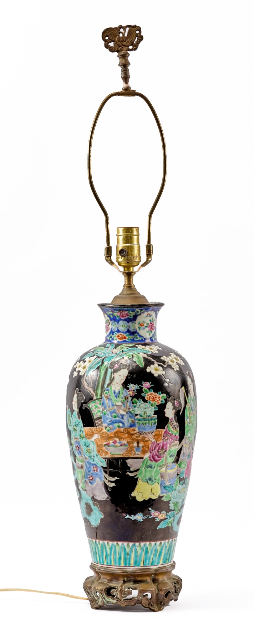 (19th c) CHINESE BLANC DE CHINE PORCELAIN VASE (1 of 4)