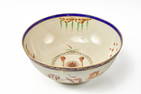 (19th c) MASONIC PEARLWARE PUNCH BOWL