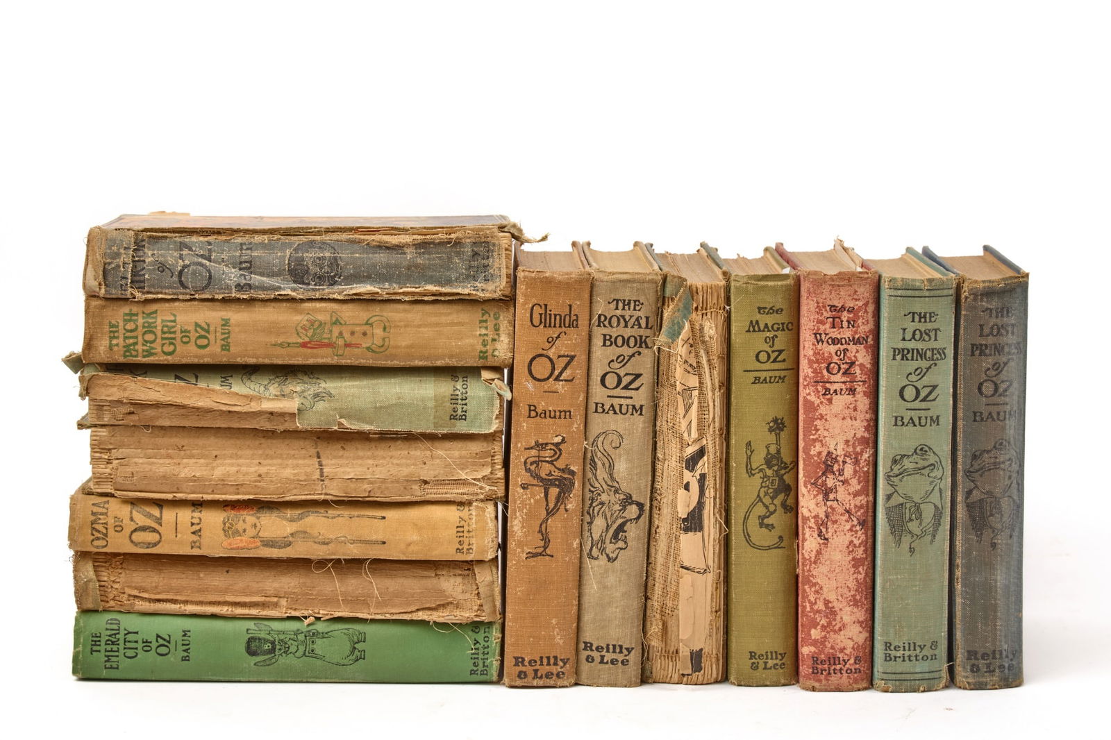 (14) WIZARD of OZ BOOKS by FRANK BAUM 1907-1920 (1 of 10)