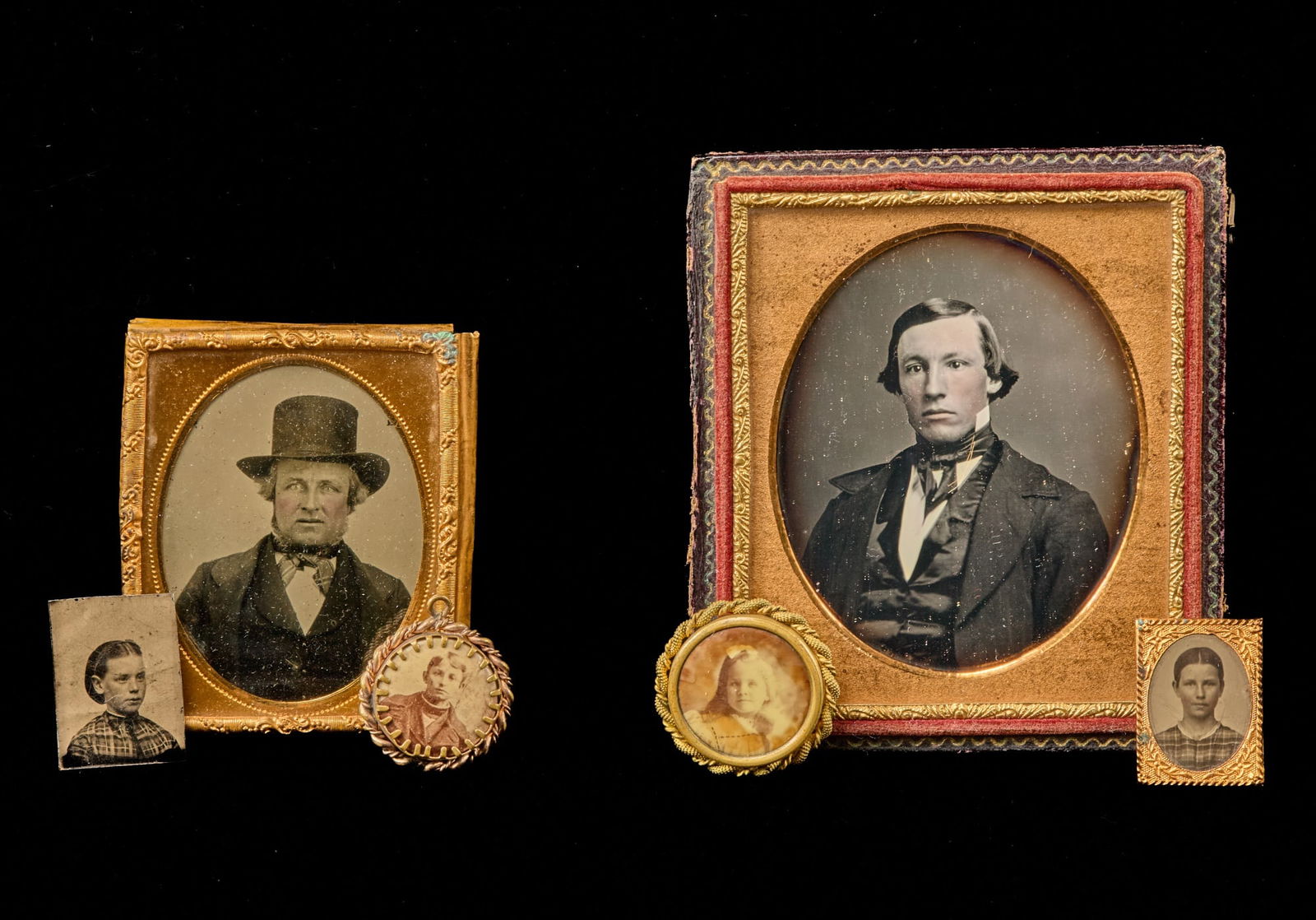 GROUPING of (19th c) PHOTOGRAPHIC PORTRAITS (1 of 7)