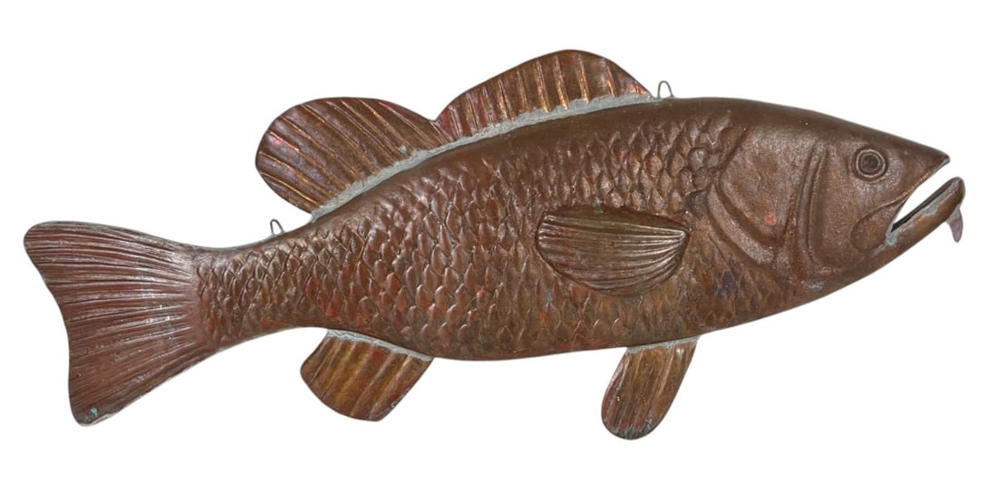 FABULOUS COPPER COD FISH WALL HANGING (1 of 7)