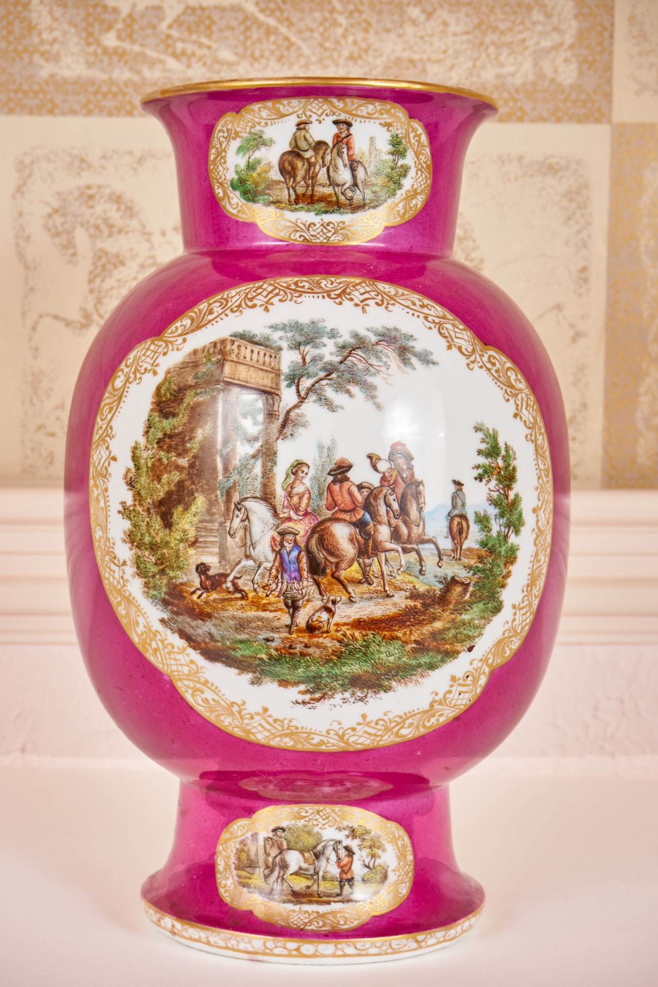 HAND PAINTED AUGUSTUS REX SEVRES VASE (1 of 12)