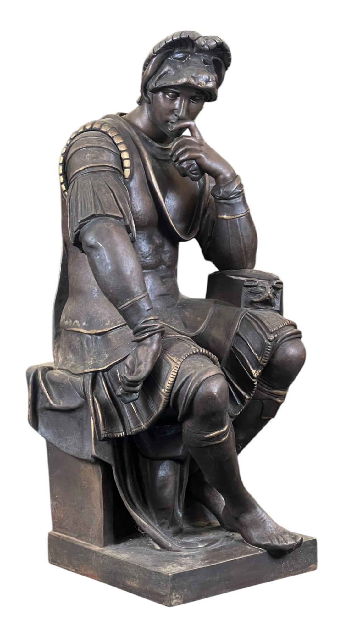 GRAND TOUR BRONZE STATUE AFTER MICHELANGELO (1 of 6)