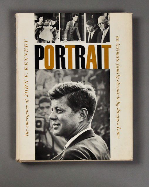 1961-"the emergence of John F. Kennedy": (1) Pictorial book which traces the rise of the Kennedy family. In text and photographs by Jacques Lowe, official campaign photographer for J.F.K., printed 1961. 224 pp. Condition: Toning