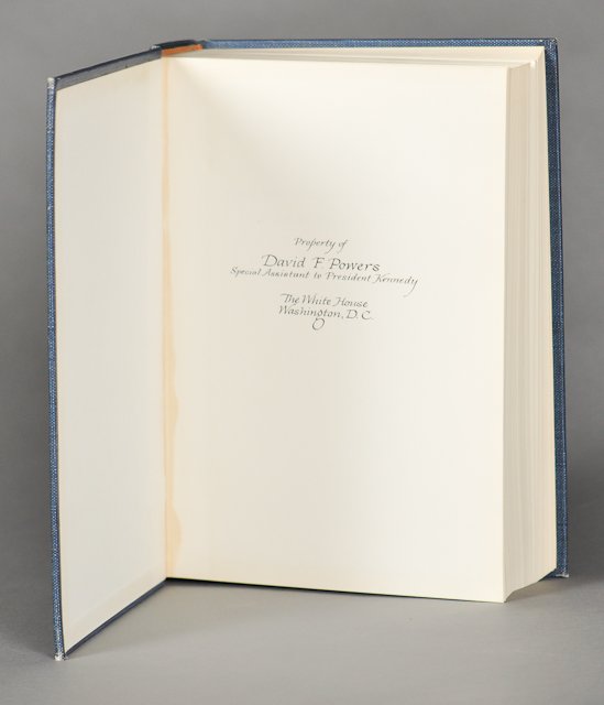 1963-J.F.K., Public Papers: (1) Public Papers of the Presidents, John F. Kennedy 1962. Hardcover. 1019 pp. "Property of David F. Powers, Special Assistant to President Kennedy The White House" printed on flyleaf. Condition: Toni