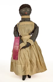 EXTRAORDINARY PRIZE WINNING 22 INCH BLACK DOLL