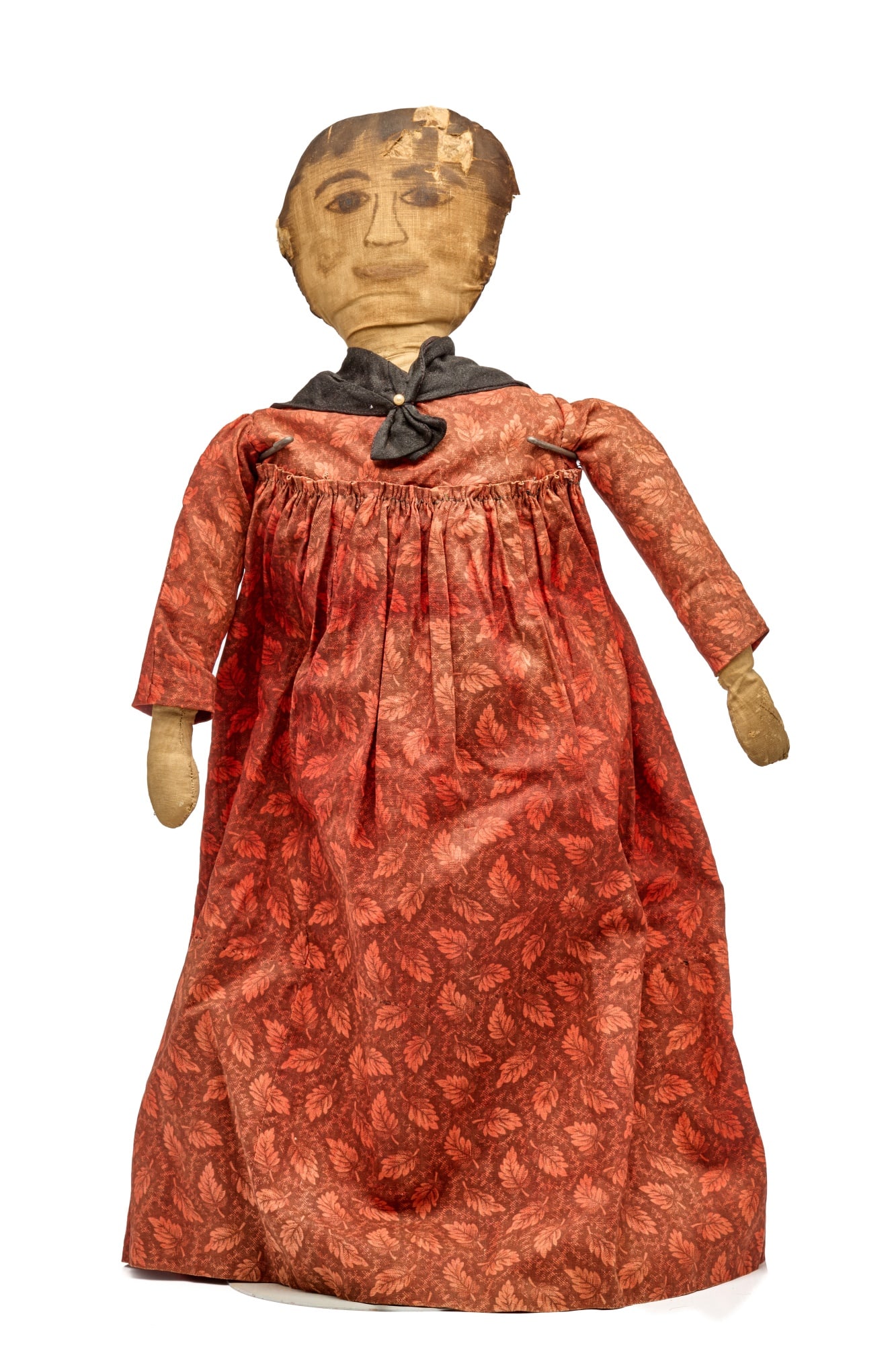 22 INCH CLOTH DOLL with HAPPY INK DRAWN FACE (1 of 16)