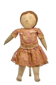 22 INCH CLOTH DOLL with GREAT FEATURES & DETAIL