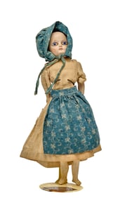 RARE 11 INCH CLOTH BODY SQUEAK DOLL