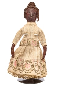9 IN FINE LEATHER STUMP DOLL