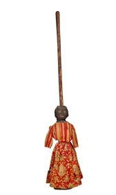 31 IN BROOM DOLL, AN EARLY ONE