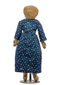 23 INCH RECLAIMED GRAIN SACK DOLL CIRCA 1900