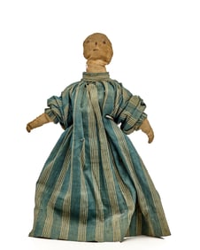 9 INCH (19th c) CLOTH STUMP BABY DOLL