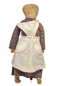19 INCH COUNTRY CLOTH DOLL with PENCIL FACE