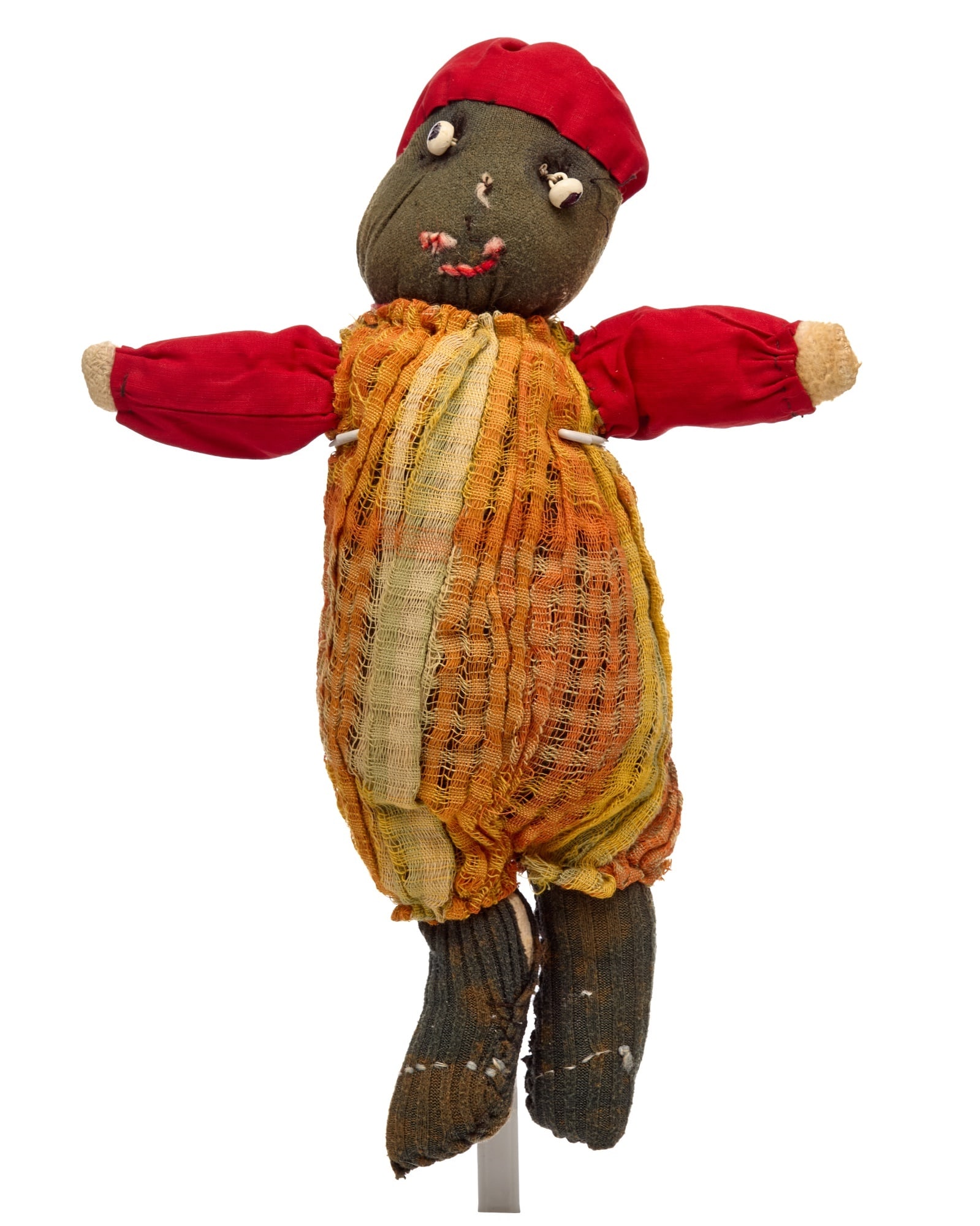 10 IN SOCK DOLL WITH INTERESTING CLOTHES (1 of 6)