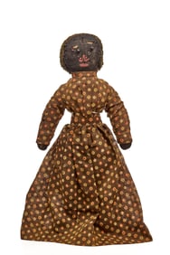 20 INCH STOCKINETTE BLACK DOLL with ME PROVENANCE