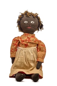 21 INCH BLACK STOCKINETTE DOLL with NICE HANDS
