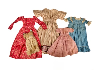 (5) EARLY DRESSES