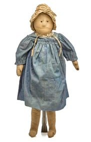 28 INCH STOCKINETTE GRANDMA DOLL with HOMELY FACE