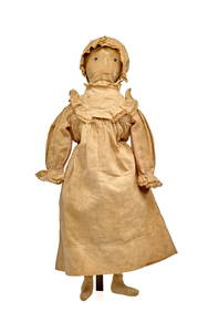 19 INCH SAND FILLED CLOTH DOLL with PAINTED FACE (1 of 9)