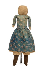 FOLKY 18 INCH RAG DOLL with PENCIL DRAWN FACE
