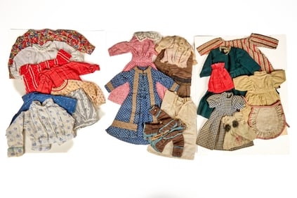 LOT OF DOLL BLOUSES, DRESSES